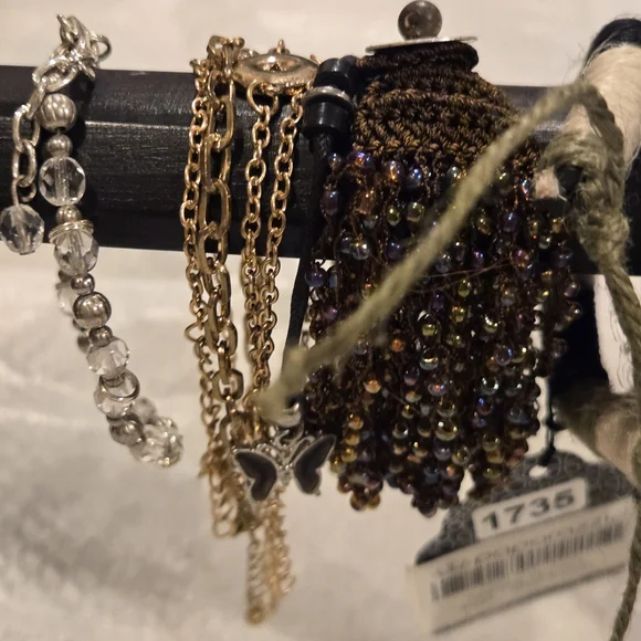 Assorted Bracelet Collection. Including Leather, cord, and metal. - Picture 5 of 11